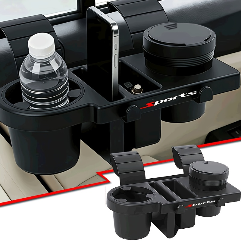 Image of 1pc Sports-themed Car Window Multifunctional Cup Holder, Car Cup Holder Multifunctional Phone Storage Box Hook Cup Holder Hanging Window Organizer