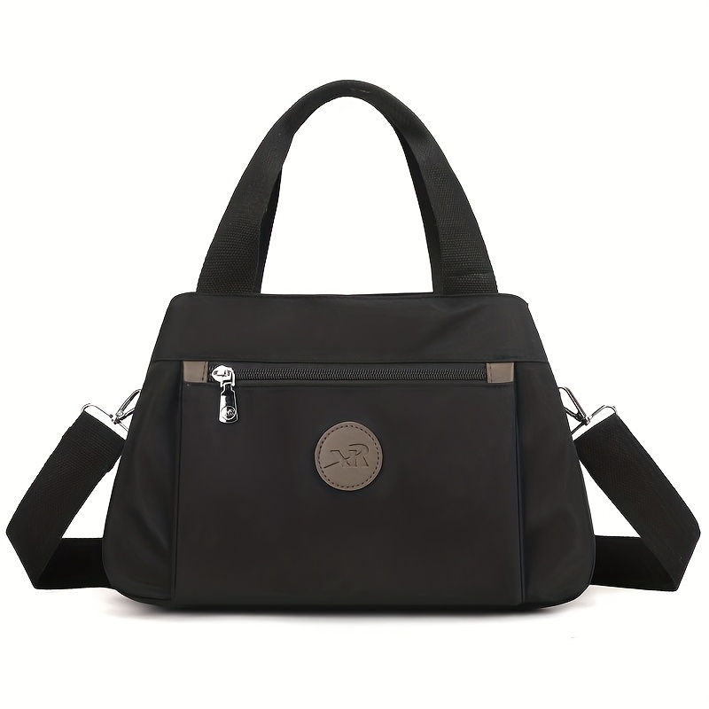 TEMU Leisure Nylon Waist Bag, Lightweight Travel Shoulder Bag With Adjustable Strap, Zipper Closure And Lining - Multi- Crossbody Bag For Outing