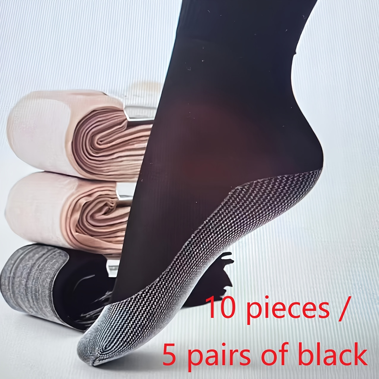 10pcs Compression Socks, Lightweight and Breathable