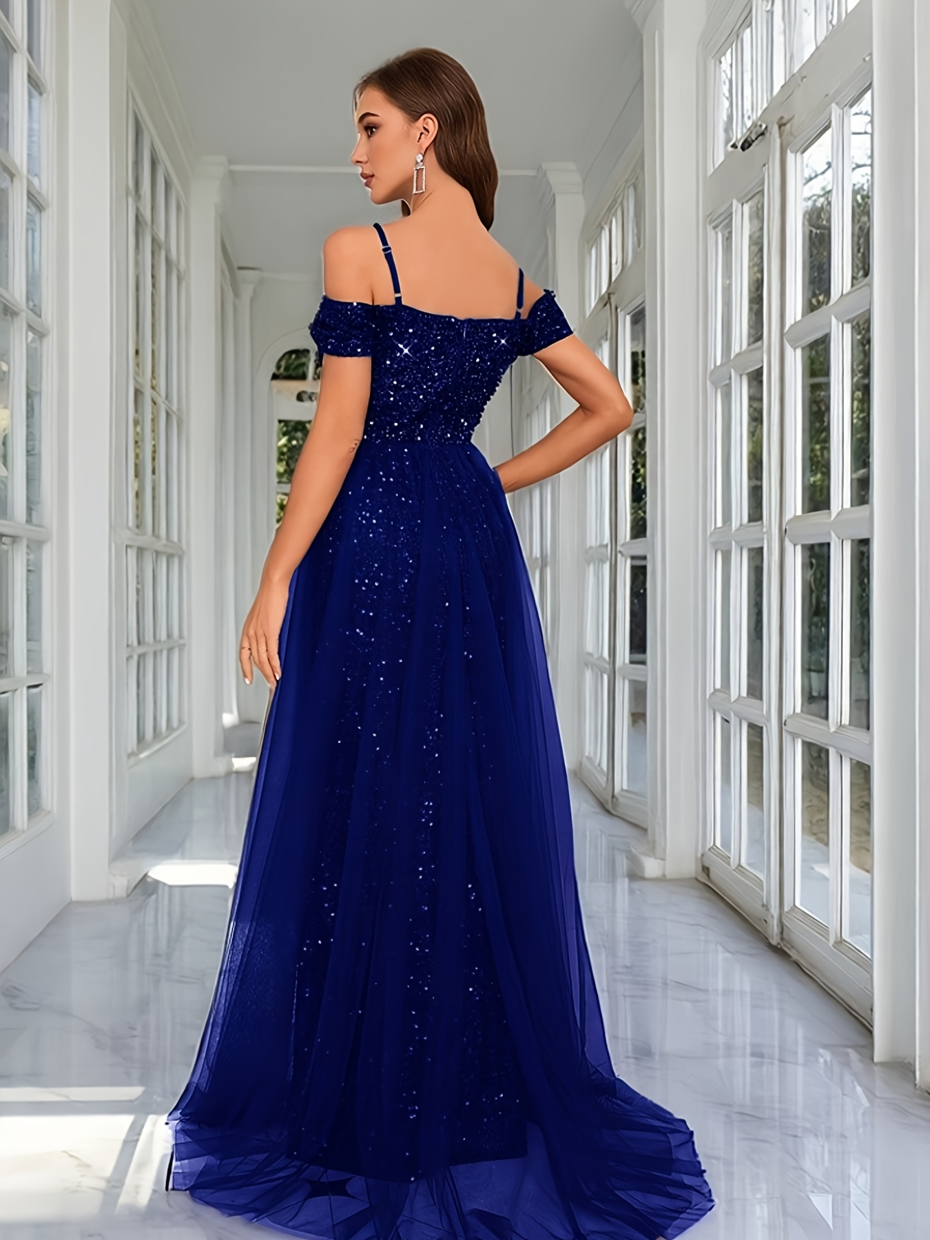 sachin and babi light blue dress V-Neck, Body-Hugging Dress, Cocktail Evening Gown