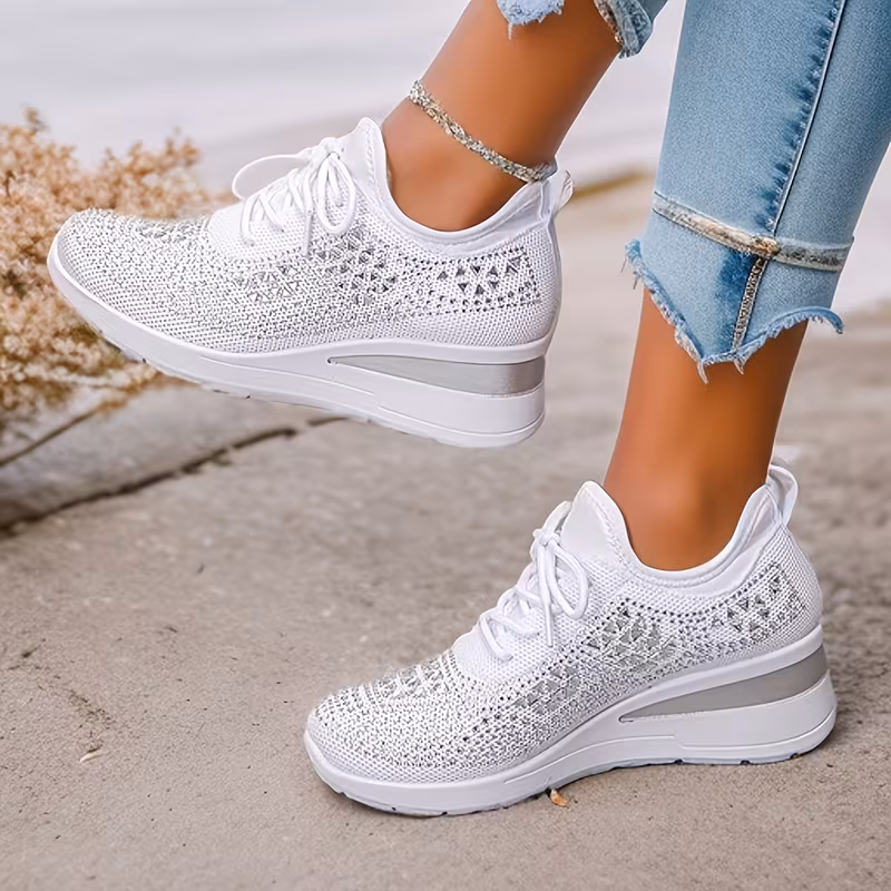 a pair of beautiful sports shoes suitable for commuting home use and shoes leisure footwear stylish sneakers trendy footwear durable construction lowtop shoes shoes womens sneakers fashionconscious women Product details 3