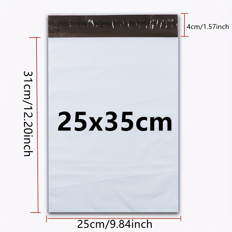20pcs Set Self-adhesive White Express Delivery Bags with Various Specifications for Mailing Supplies, New Material Packaging Bags, Mailing Document Bags, Transportation Packaging Bags