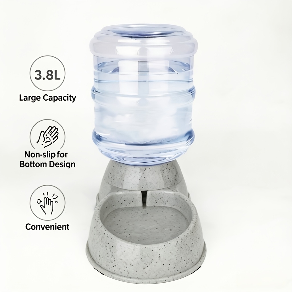 TEMU 1-gallon/3-gallon Super For Large Capacity! Automatic Dog Water Dispenser, Suitable For Small, Medium And For Large Pets, Gravity-fed Dog Water