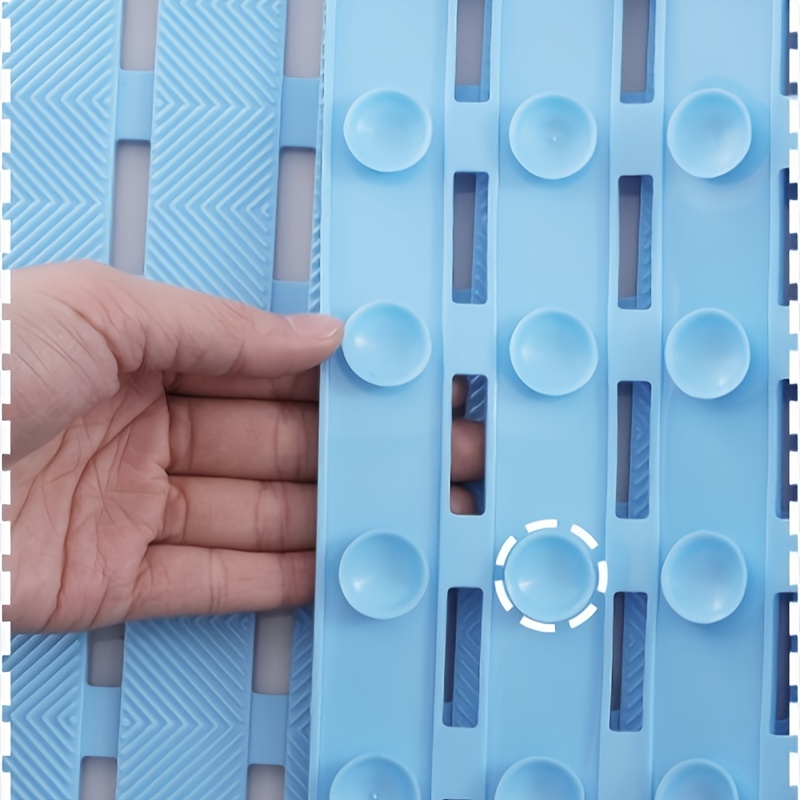 non slip pvc bathroom mat 16x39 inches quick dry waterproof easy drainage durable   floor mat for home shower bathroom kitchen and entryway bathroom floor mat rectangular floor mat pvc construction bathroom mat Product details 8