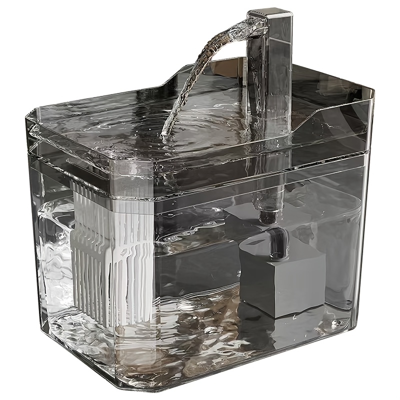 TEMU Self-serving Cat Water Fountain, 50.72 Ounce Capacity, Usb-operated Pet , Ideal For Cats And Dogs, Without Battery