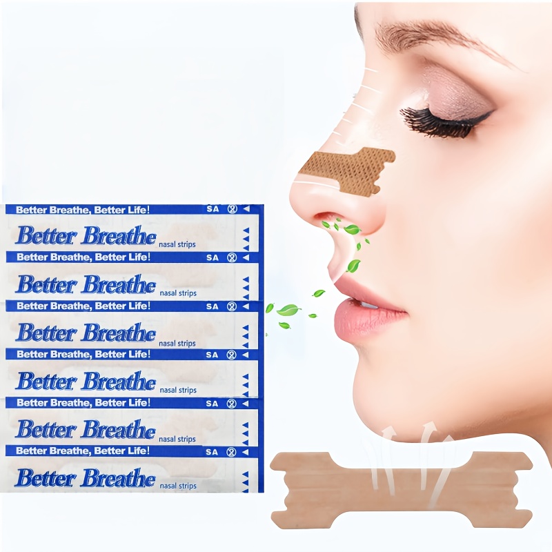 Breathing Improvement Nasal Strips Can Effectively Reduce Snoring, Immediately Sleep, And Relieve Nasal Congestion Caused by Colds And Allergies (60 Sets)
