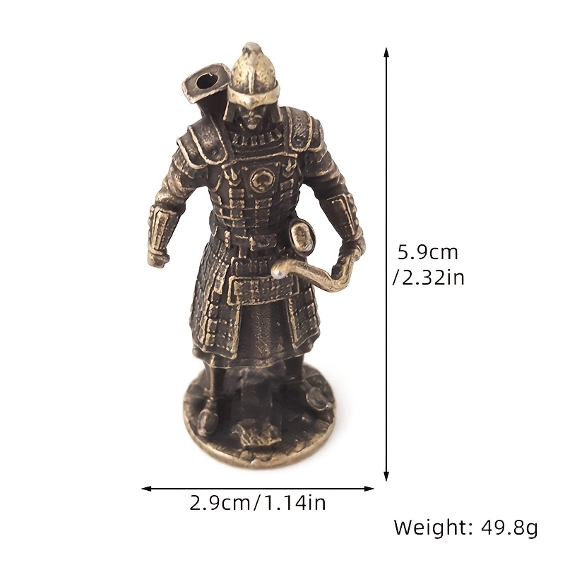 E-shop 1 Legierung Räucherstäbchenhalter, Mini Räucherstäbchen Dekoständer, Soldaten Legierung Räucherornament – Ideal für Neujahrsdekoration,
