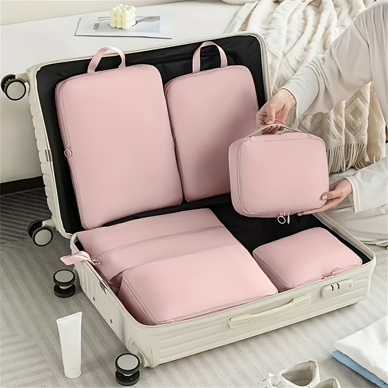 6pcs Travel Storage Set Stylish Travel Organizer Bag