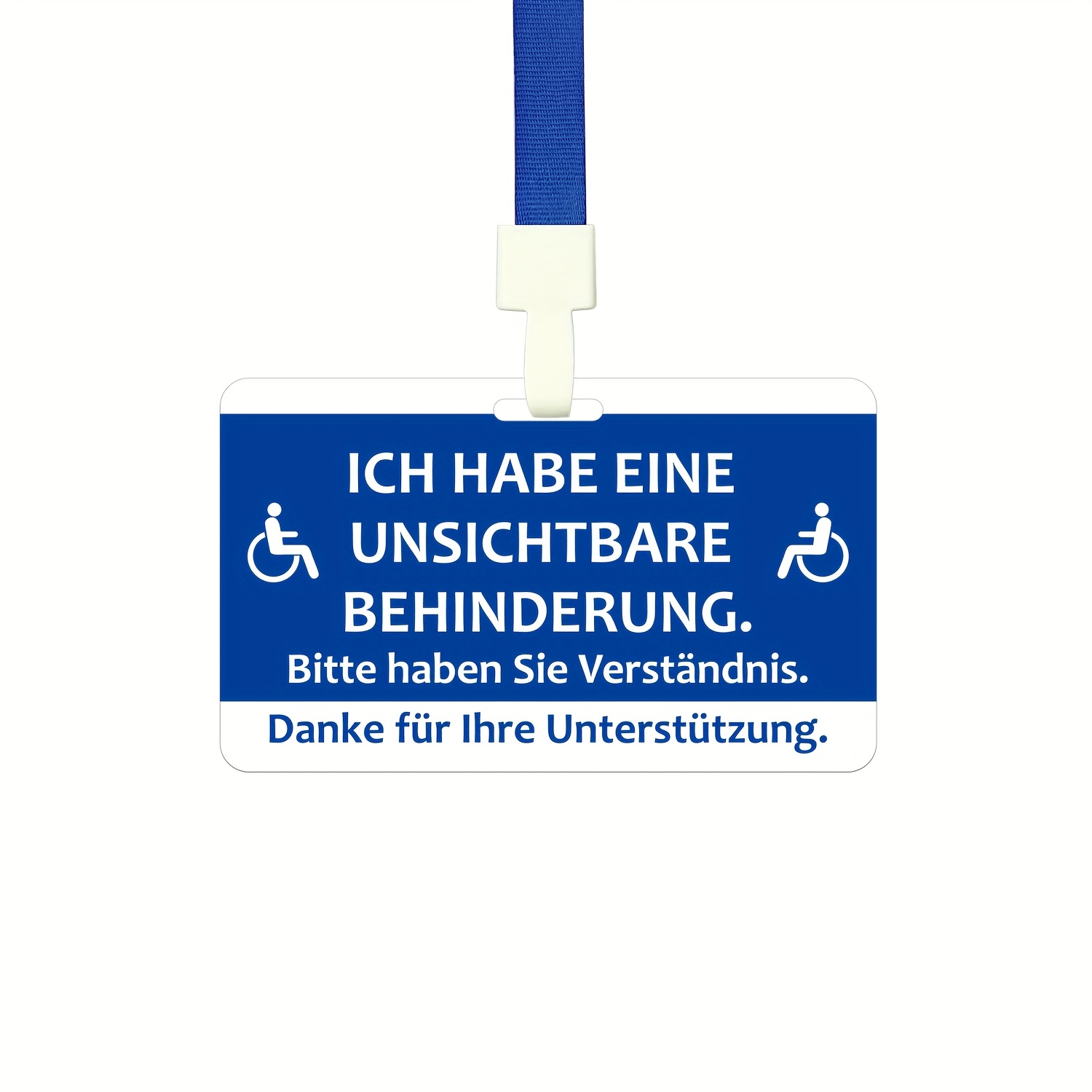 E-shop „Ich habe eine versteckte Behinderung, bitte haben Sie Geduld“ deutsche Pflegekarte für Menschen mit Mobilitätseinschränkungen,