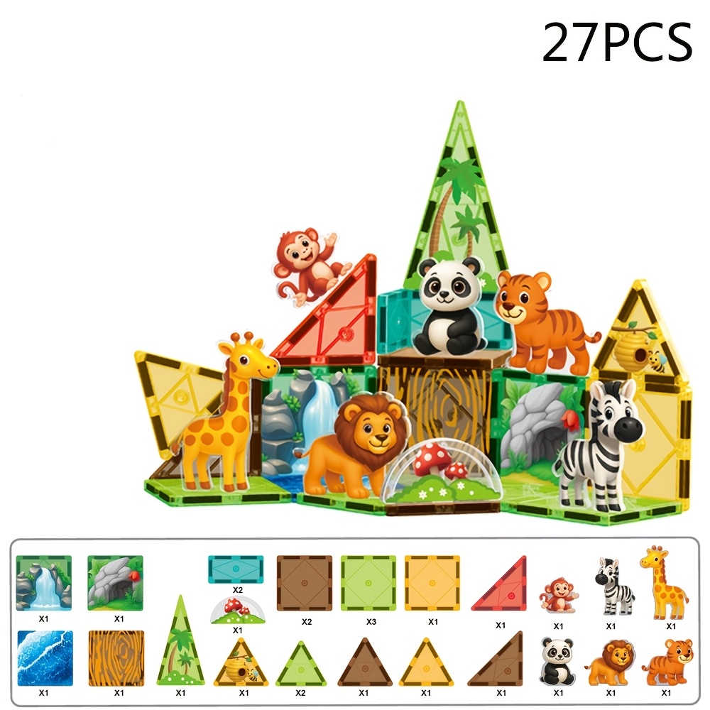 Large Size Magnetic STEM Education Learning Construction Set