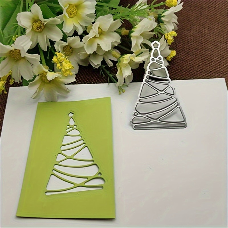 

1pc Metal Die Cut, 2024 Tree Metal Cutting Die For Paper Card Making Scrapbooking Diy Cards Photo Album Craft Decorations