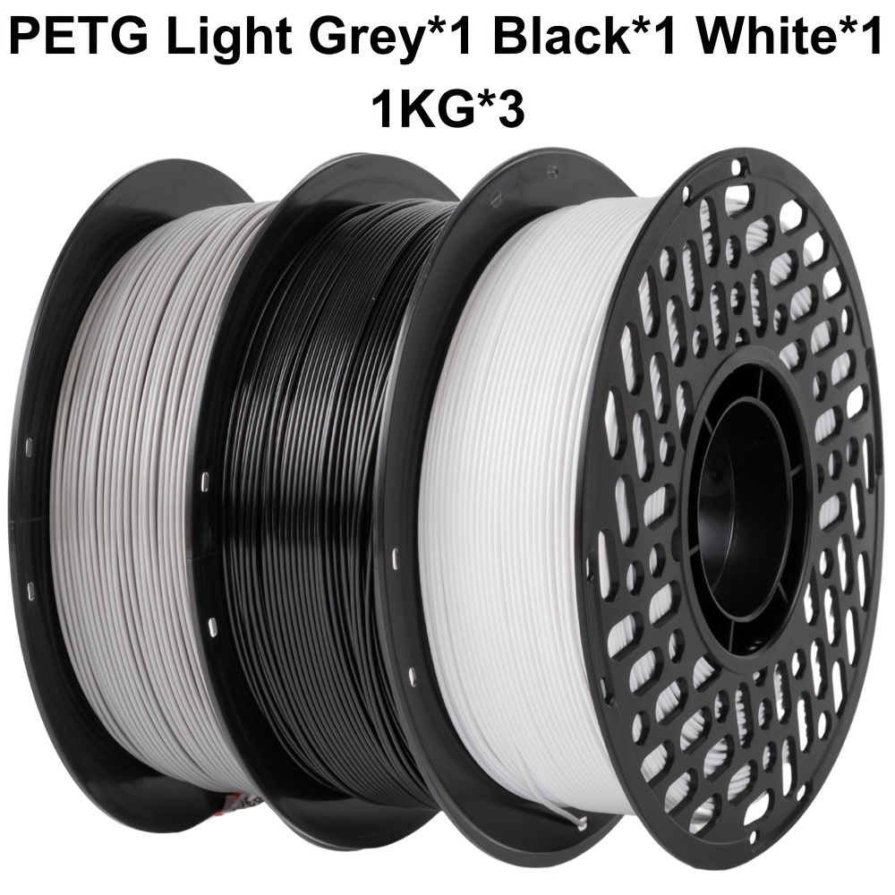 Image of Premium Petg 3d Filament 1kg 3 Rolls 1.75mm +/-0.02mm 3d Printing Filament Wound Filament Vacuum Packing Fast Delivery