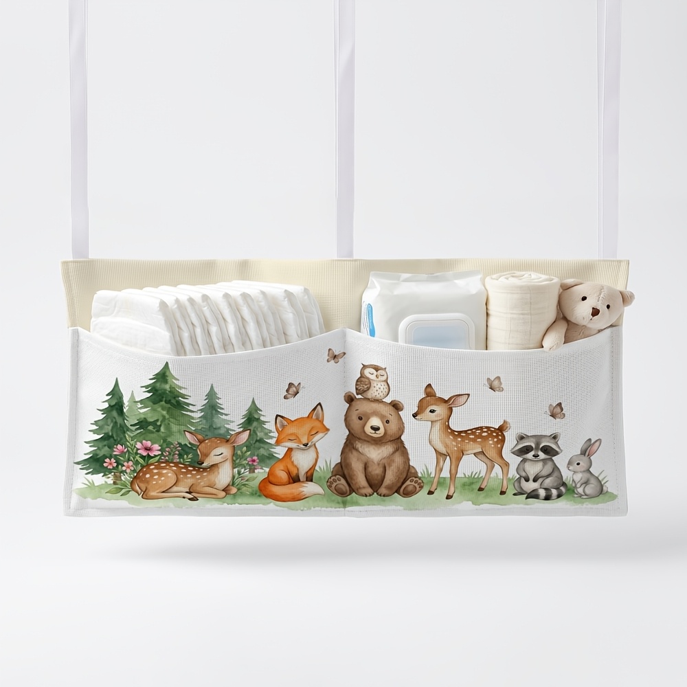Rustic Woodland Forest Double Pockets Hanging Organizer
