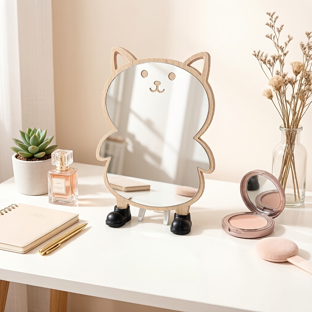 Cute Cat Mirror for Home and Dormitory