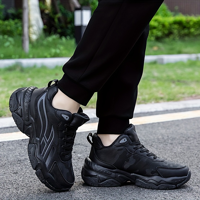 Tenis casuales de talla grande para otoño e invierno, antideslizantes, con suela gruesa para aumentar la estatura, cómodos y versátiles para viajar