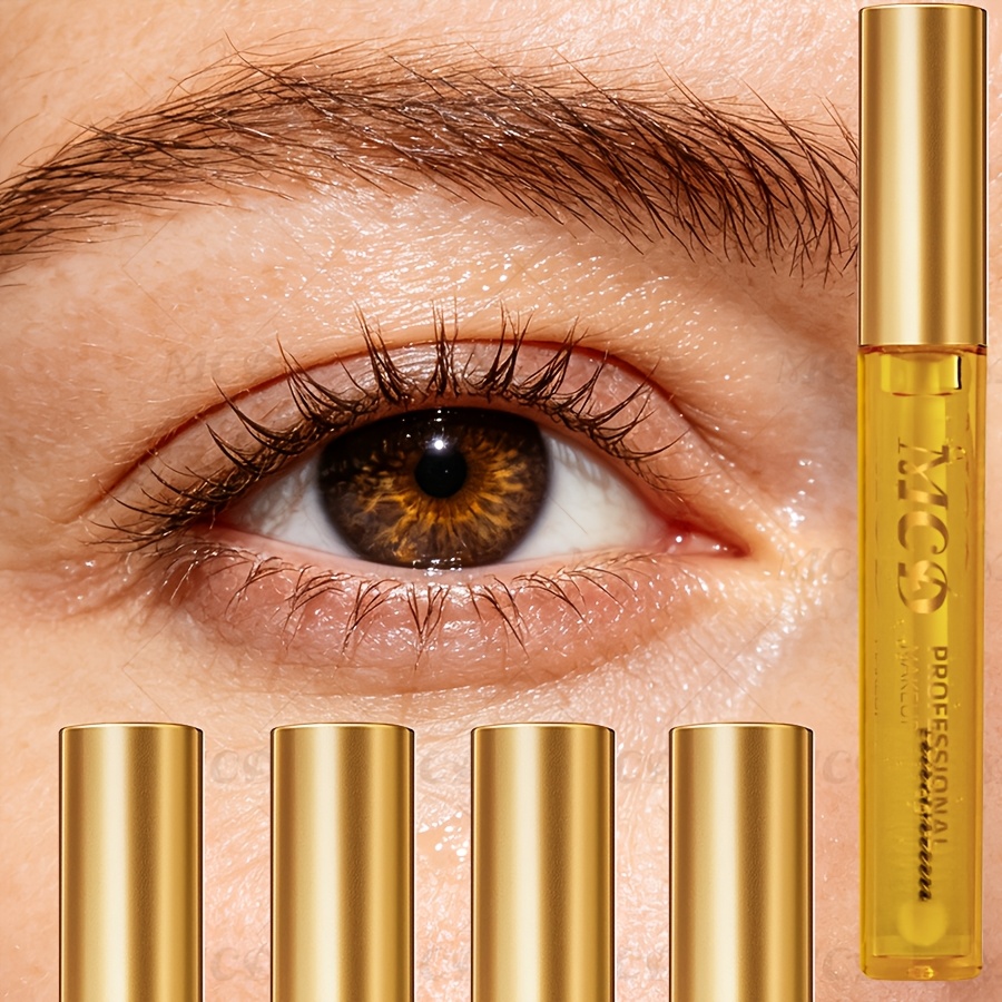 Image of 5pcs Eyelash Serum, Eye Makeup, Nourishes Eyelashes, Makes Eyelashes And Eyebrows Thicker And , Deep Moisturizing, Eyelash And Brow Hand Bull