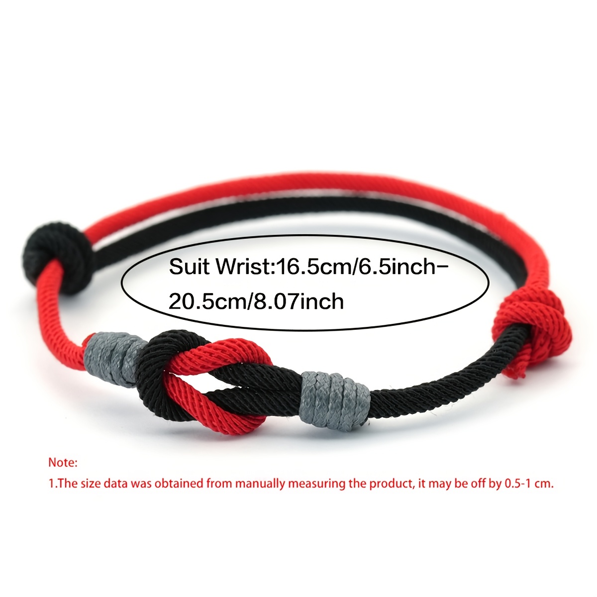 Men's Minimalist Braided Cord Bracelet, Handmade