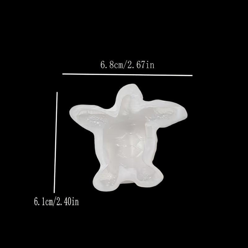 E-shop 3D Schildkröte Harz Silikonform Wiederverwendbar Tierdesign Geeignet für Gips, Harz, Kerzen und Bastelarbeiten - Erstelle Aquarium Ornamente,
