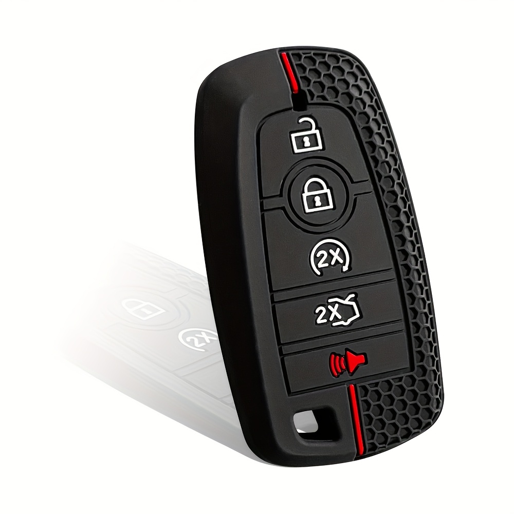 TEMU de para llave, compatible con algunos modelos Ford, para Ford Raptor, , fundas para mando a distancia de Pilot - Material de silicona - A prueba