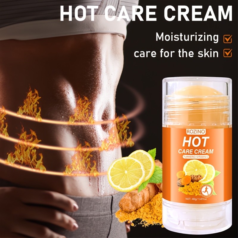 40g turmeric vitamin C burning stick, suitable for exercise and burning, accelerates exercise effect, promotes sweating and elasticity, and gives you a perfect body shape. The main ingredients are turmeric, vitamin C, aloe vera, etc