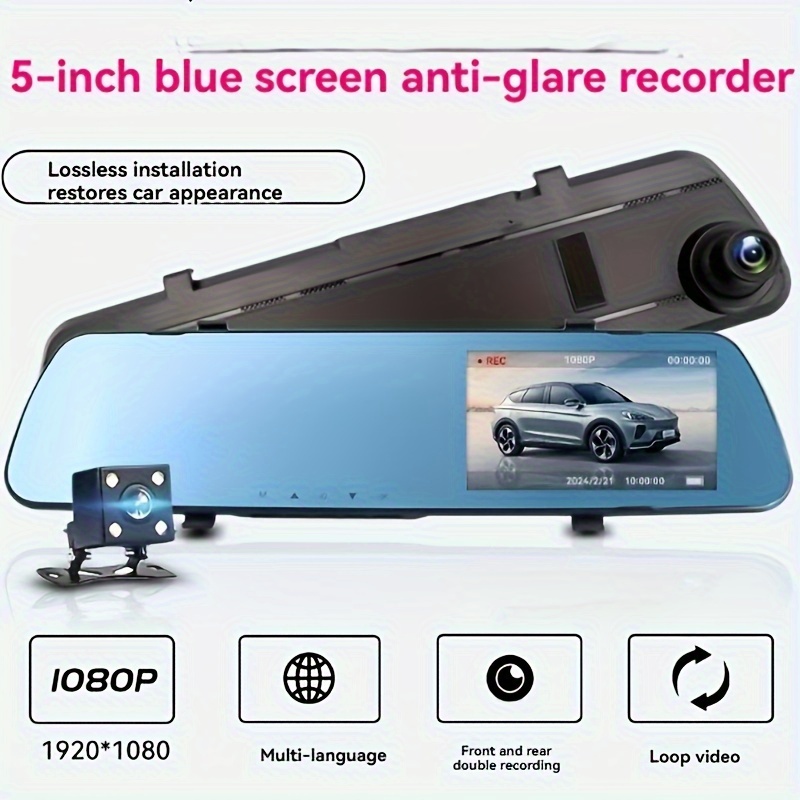 

1080p Hd On- 5- - Display, , , - For Pc, Orientation, 12v , Universal Driving , 30 Fps Battery