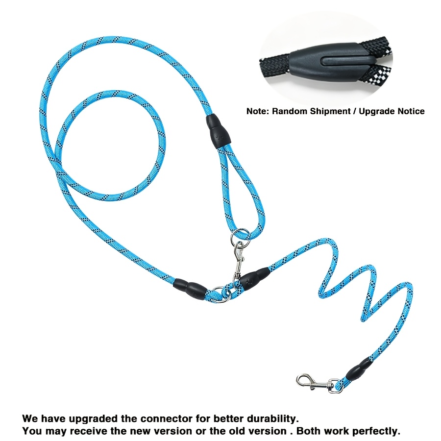 TEMU Reflective Dog Leash - For Hiking, Walking & Running - Fully Adjustable Crossbody Bungee Leash With Premium Shock Absorption - For You And Your