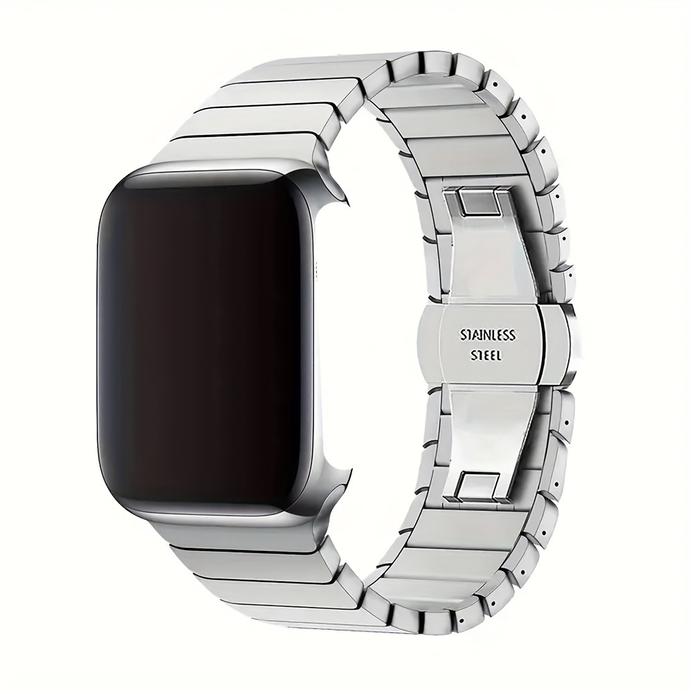 Metal Stainless Steel Strap Compatible with Apple Watch Bands 44mm 45mm  49mm 42mm 41mm 40mm 38mm Accessories Bracelet Metal Wristbands for iWatch  Series 9 8 Ultra 3 4 5 6 SE 7 41mm 45mm Men Band 