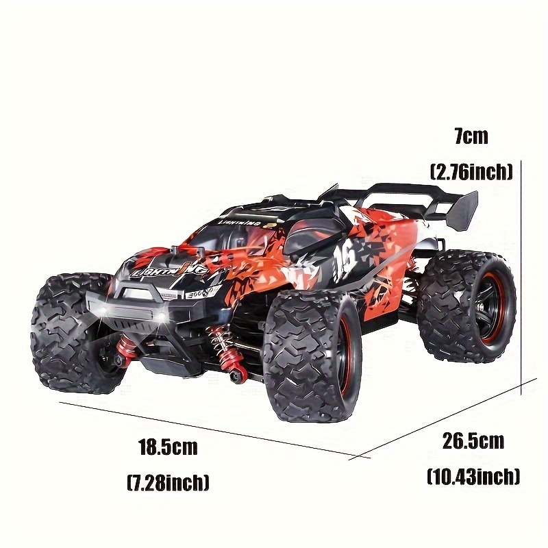 4WD RC Crawler Car 1 18 Road Racing Vehicle with 36km Speed Battery Powered with Rechargeable 18650 Lithium Battery