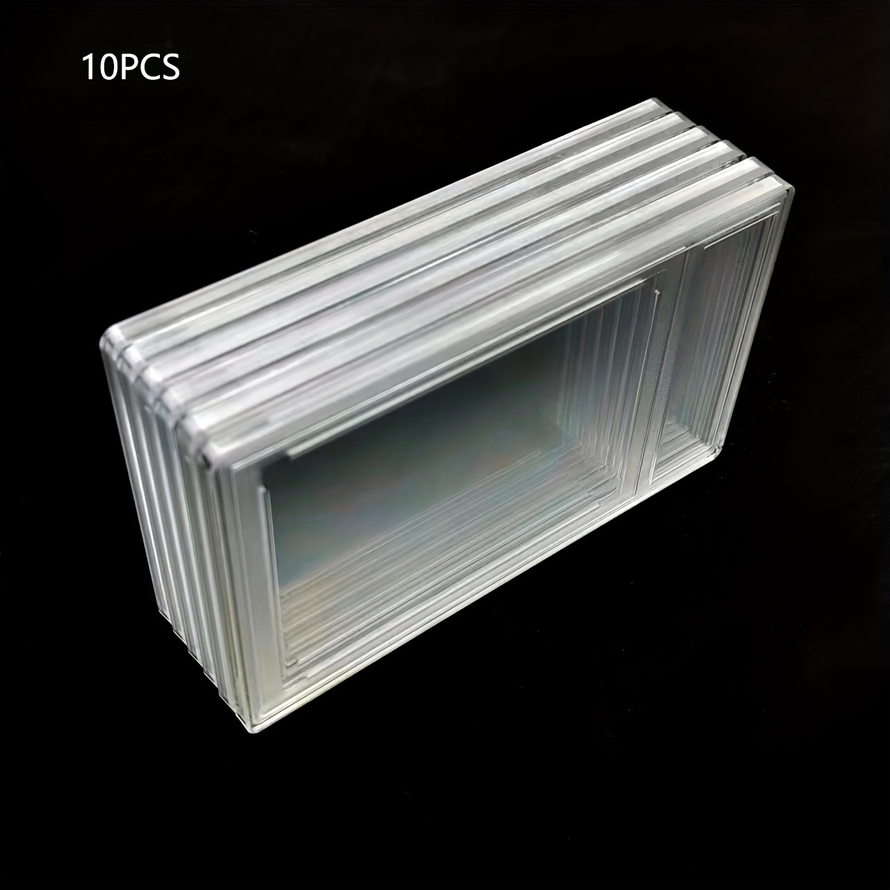 10pcs Of 35pt Technology Type Plastic Empty Grading Card Plates, Grading Movement Card Plates, 64x90mm In Size.