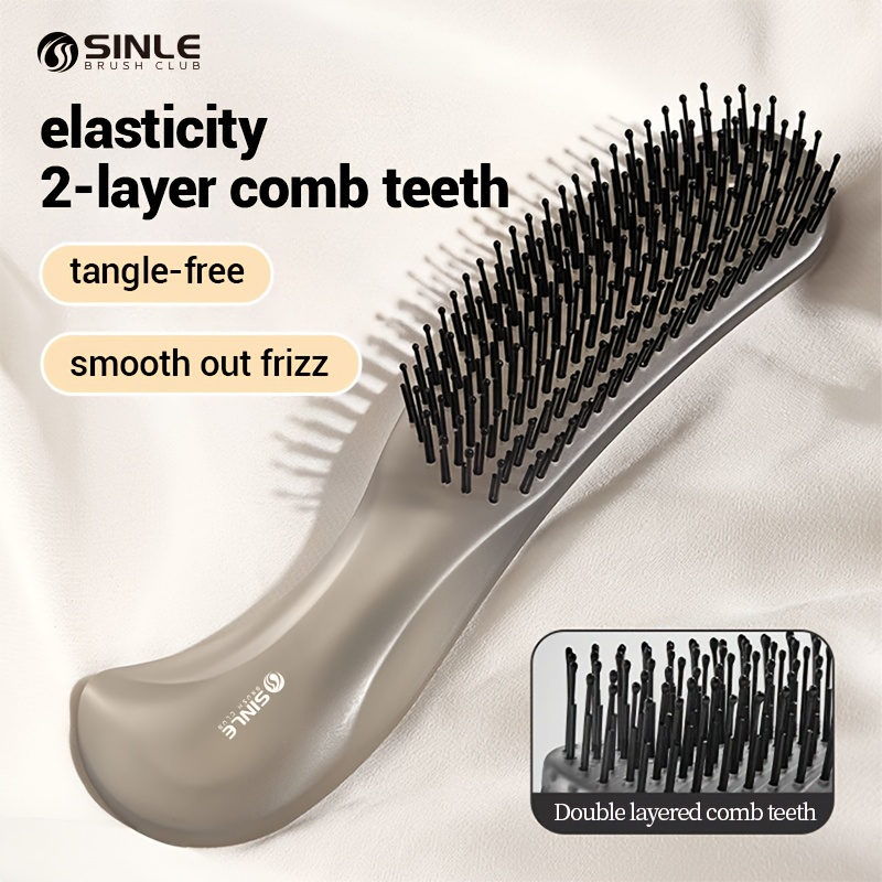 layered   for   wet and dry use a healthy massage brush that detangles hair portable anti static and suitable for womens frizzy hair