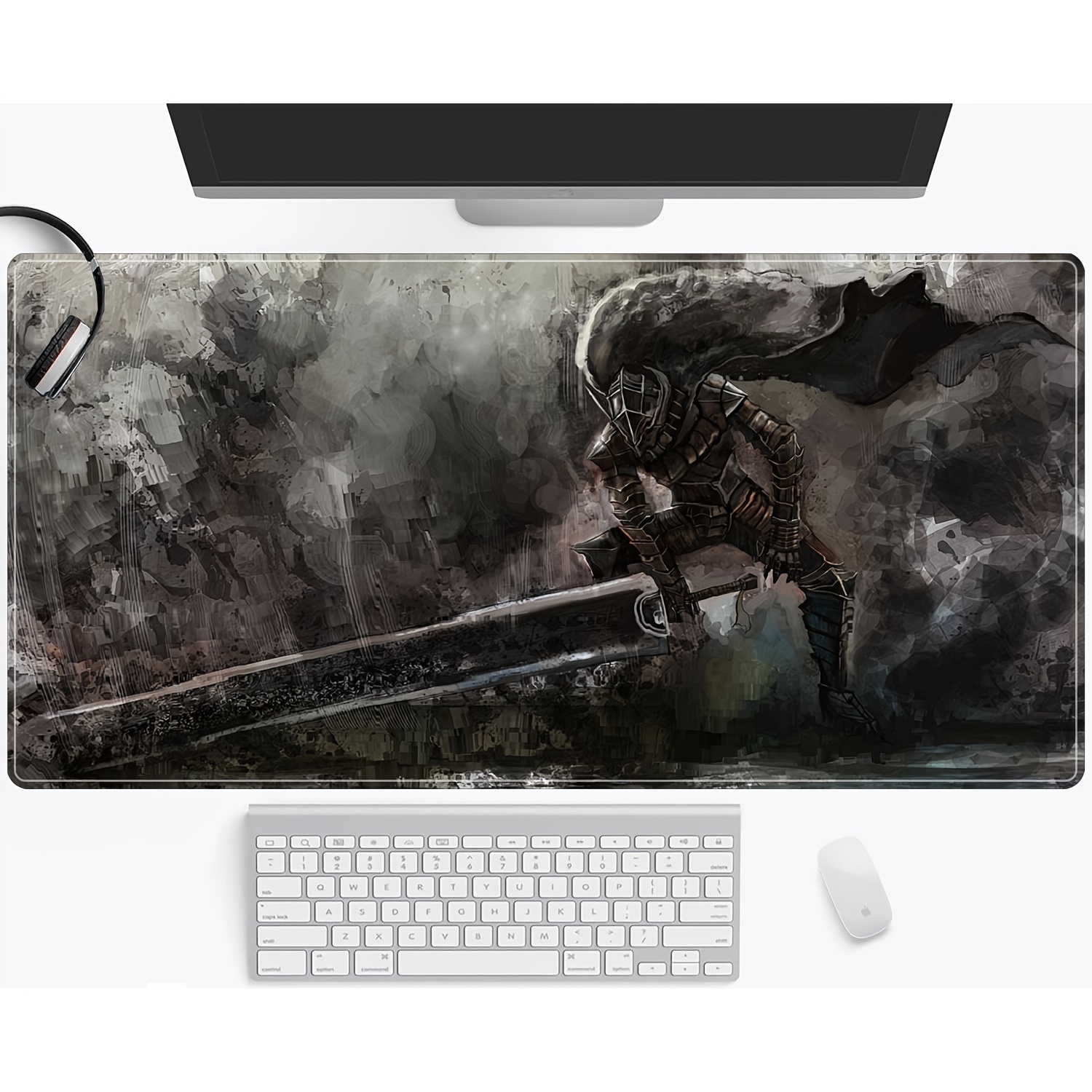 

Anime Berserker Large Mouse Pad - Gaming Mat With , Non-slip Waterproof Rubber Base Mouse Pad