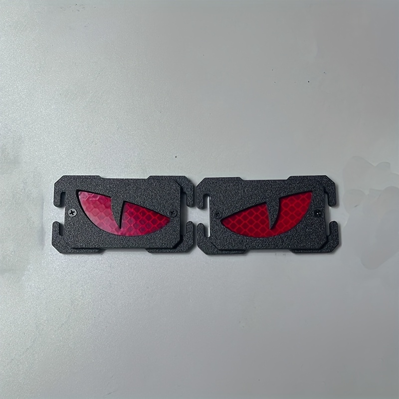 Tactical-style Reflective Cat Eye Morale Badge Set Of 2, Compatible With Molle Webbing 2.5cm, Outdoor Backpack Accessory
