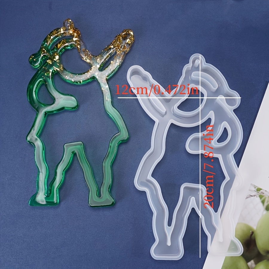 2 Silikonformen Für Harz-Anhänger – Runde Formen Mit Loch, 12 Mulden (6 Cm), DIY Weihnachtsschmuck