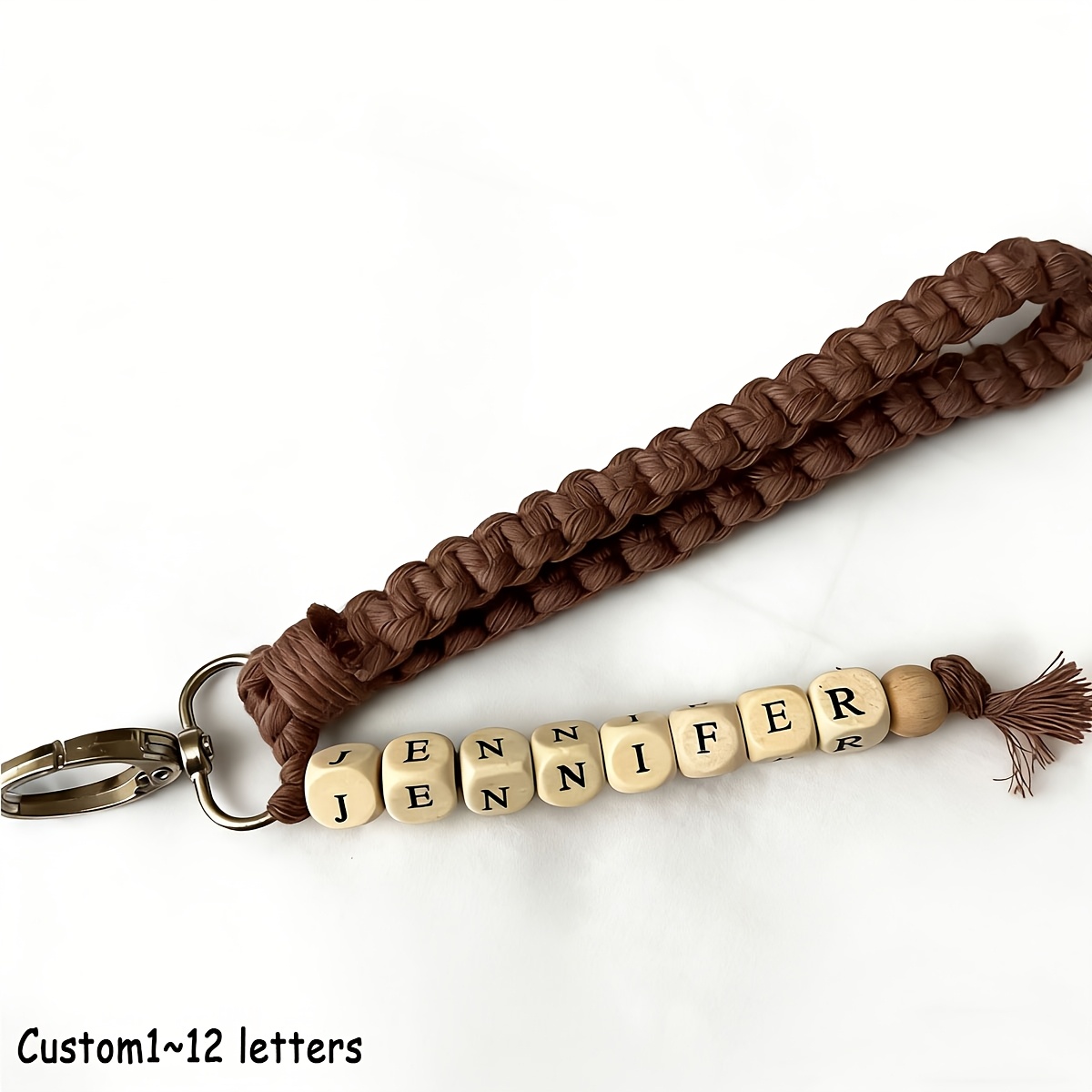 TEMU Portachiavi personalizzato con in stile boh矇mien, 1 pz, regalo per , portachiavi con intrecciato, regalo in confezione regalo per , regalo