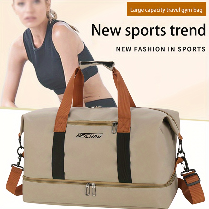 

Casual Outdor Large Handbag, Men's Tote Bag With Detachable Strip, Trendy Simple Shoulder Bag For Commute & Fitness & Short Trips