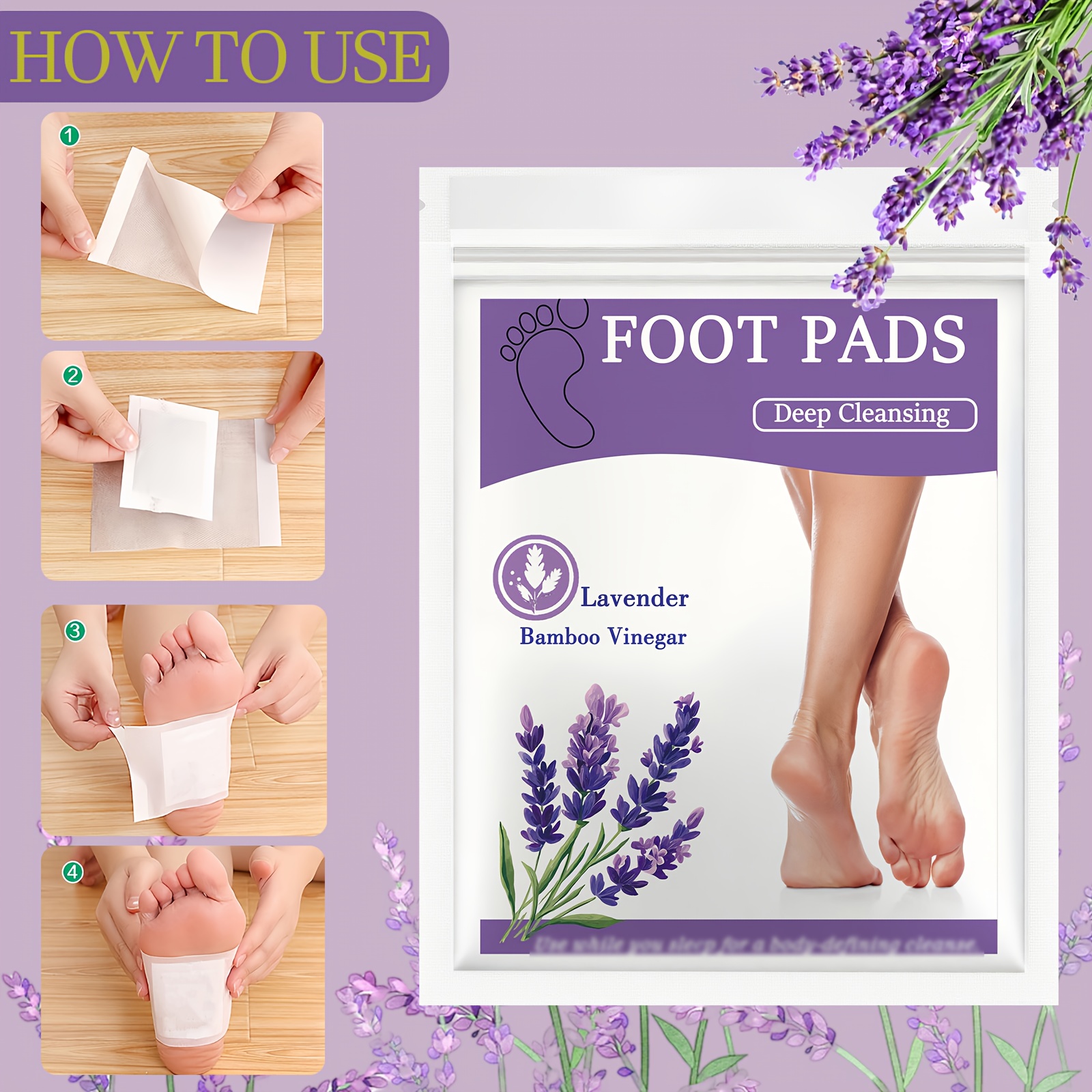 10 stck lavendel fupflaster bambus essig ingwer - Temu Switzerland