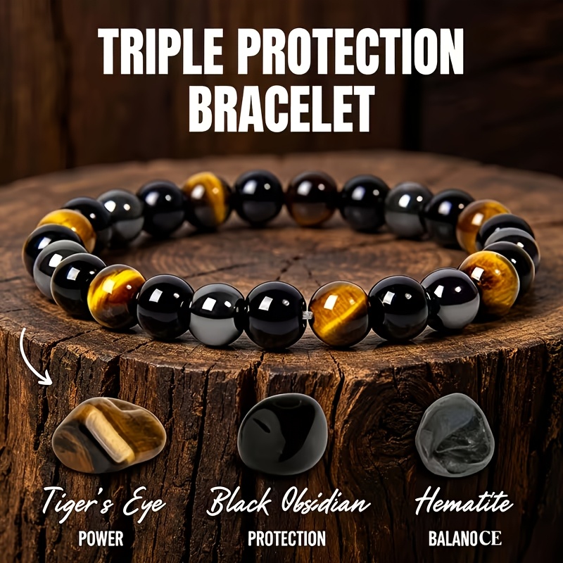 TEMU Wealth-attracting Bracelet, Universal Fortune Bracelet, Made Of Agate/ironstone, Aura And Success Bracelet, Size 8mm, Suitable For Daily Wear As