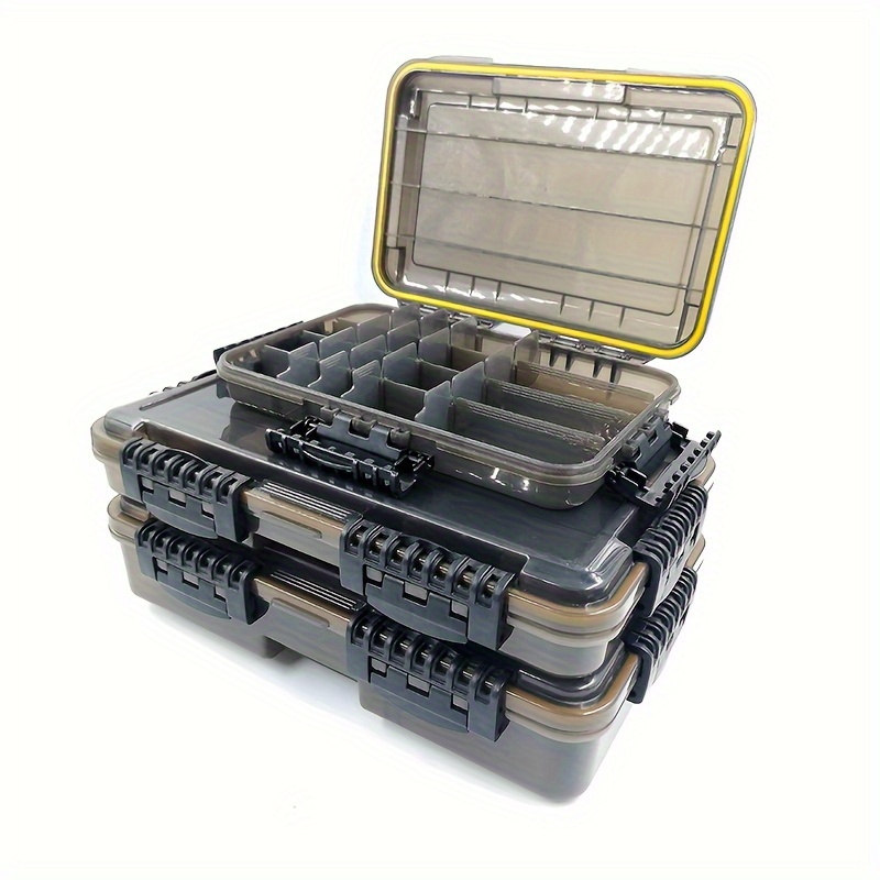 

A Multifunctional Large-capacity Waterproof Tool Box, Fishing Tackle Box Fishing Accessories Box Storage Box Hooks Fake Box Fishing Supplies Lua Box Accessories Box