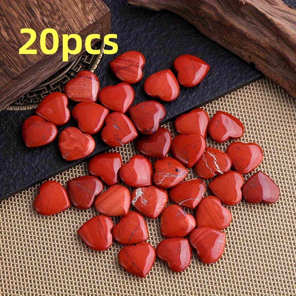 20-60pcs Of 0.8 " Jasper, Valentine's Day And Day Gifts, Decoration
