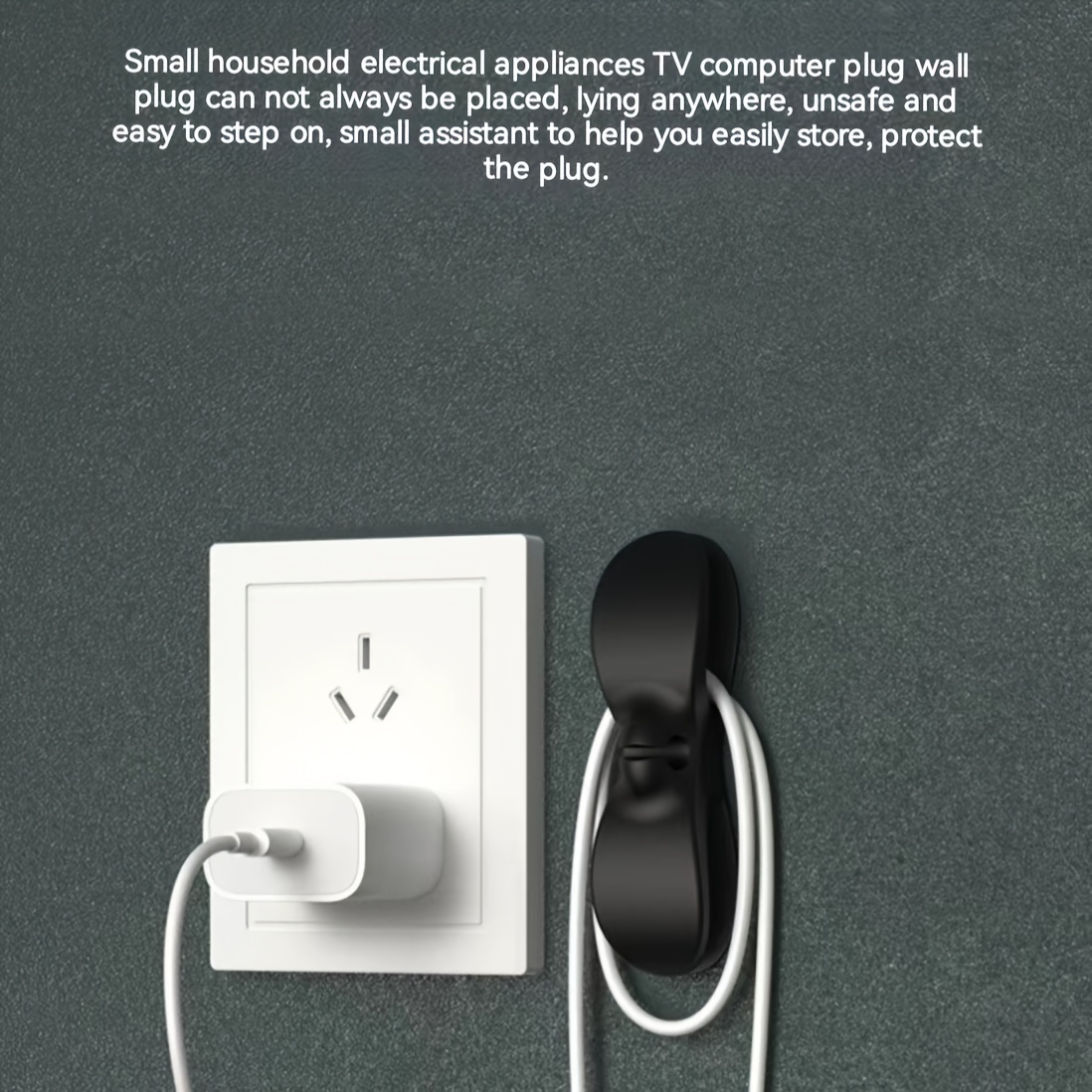 Kitchen Cord Plug Storage Fixer No Punch Power Cord Fixing - Temu