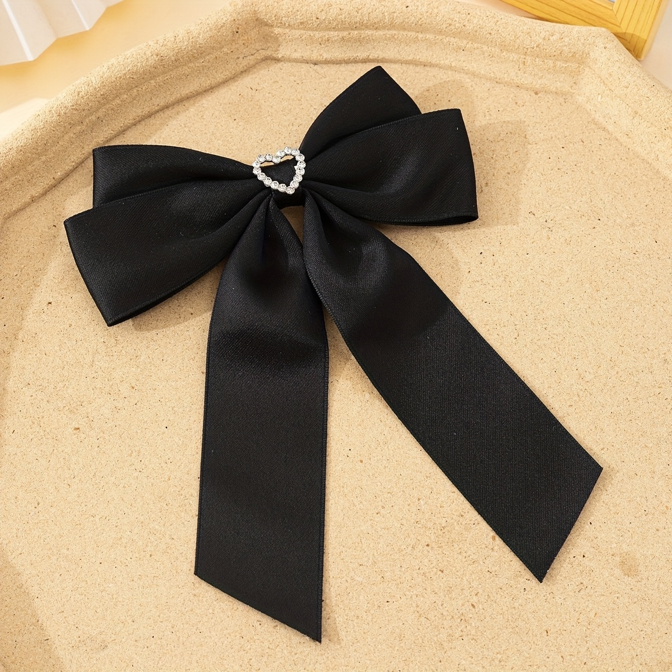 TEMU a forma di cuore con nastro e decorazione a nastro, ornamento puro per di camicia da donna