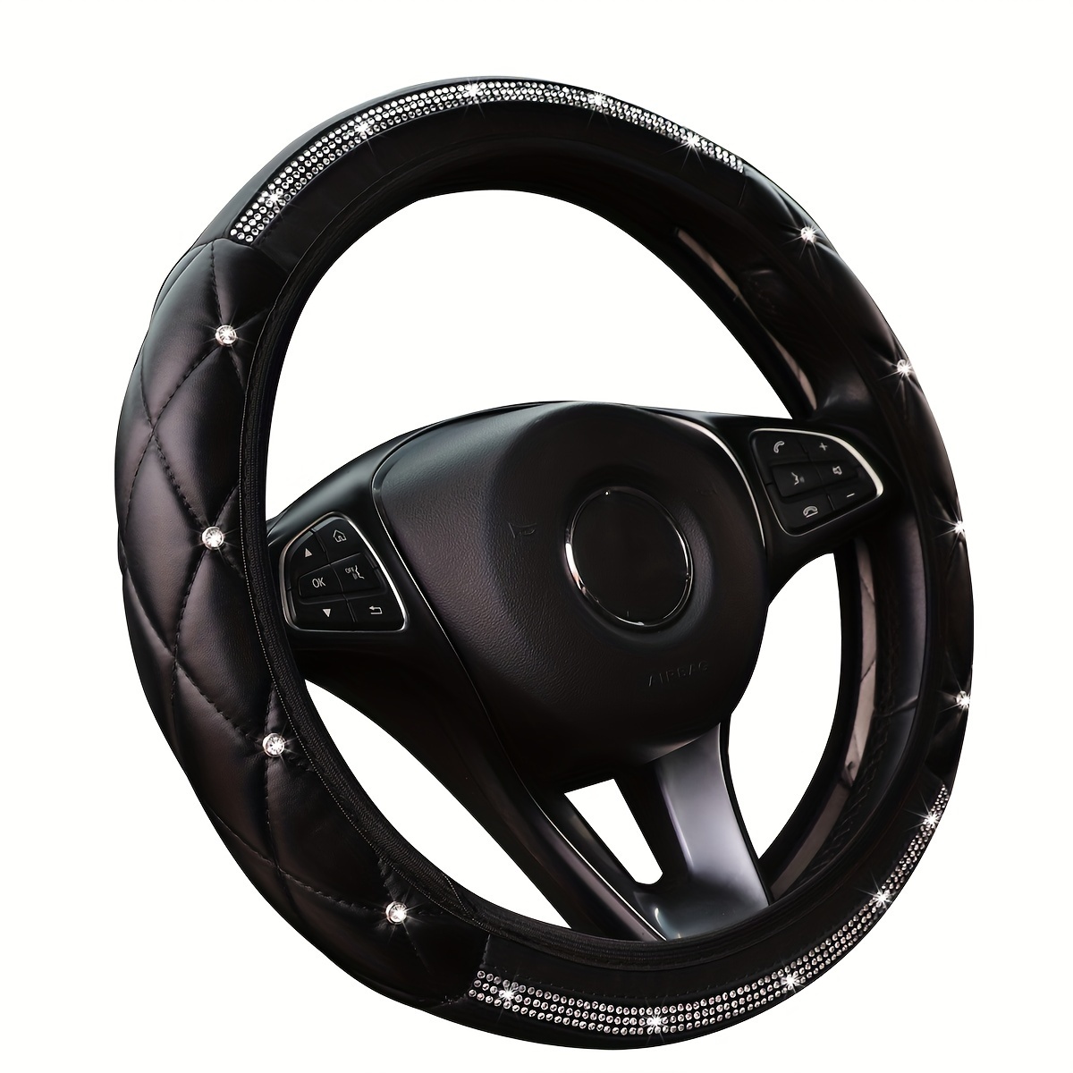 2023 New Car Accessories Real Leather Car Steering Wheel Cover Genuine Leather Steering Wheel Cover I.1577493292