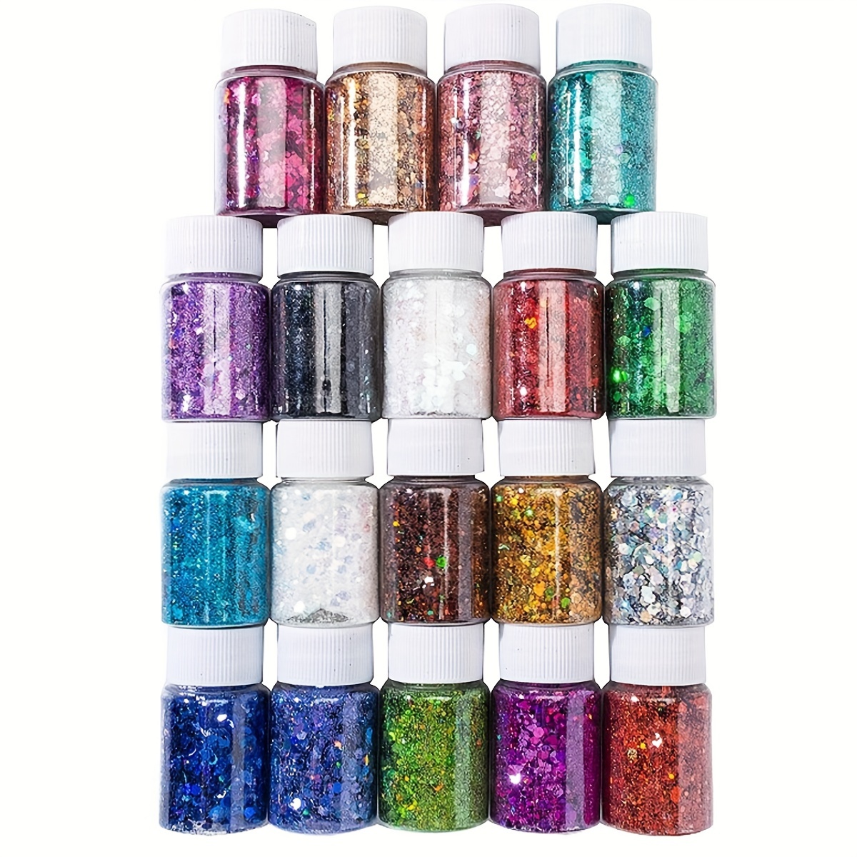 

19- Sequins Set, 20ml Each - Large For , Epoxy , Art & Diy - For Christmas & Halloween Decorations