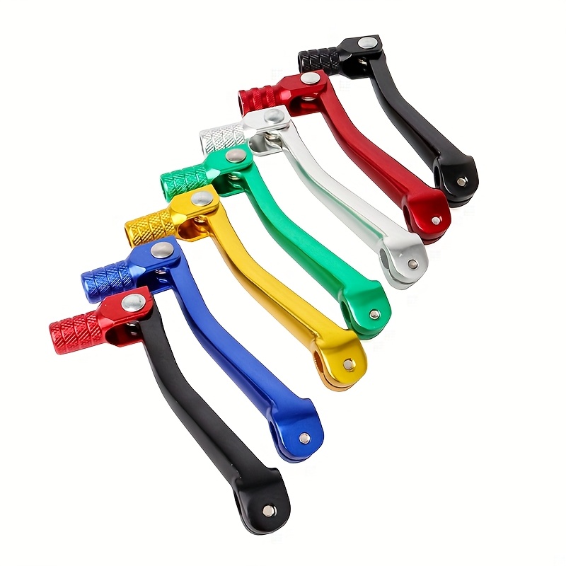Leva Cambio Moto Pieghevole In Alluminio CNC 6061-T6 Nero - Universale Per Moto, ATV, Dirt Bike, Nuovo