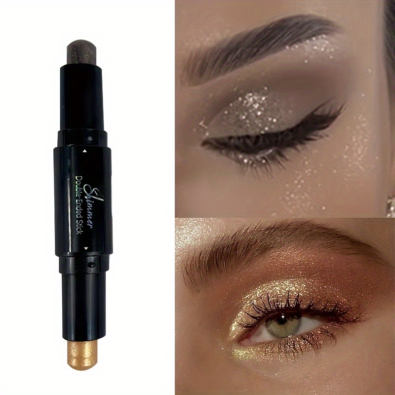 Shimmer Double Head Eyeshadow Stick Colorful Waterproof Cream Eyes Shadow Pencil Long Lasting Makeup Cosmetic