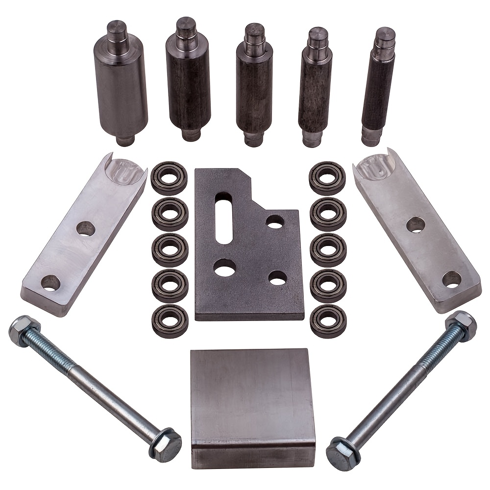 Steel Holder For Small Wheels Designed For 2x72" Belt Grinders, Along With A Set Of 5 Small Wheels