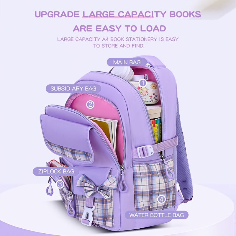 Etui A Crayon ZBAOGTW Rolling Backpack For Girls Kids Backpack