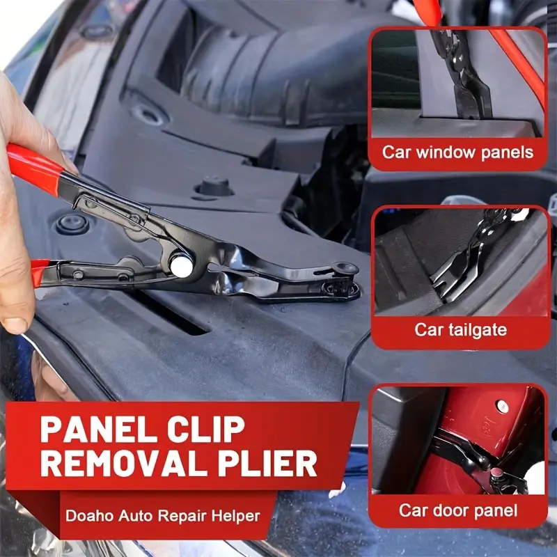 3-Piece Auto Trim Clip Remover Tool Set – Pliers For Door Panel Fasteners & Retainers