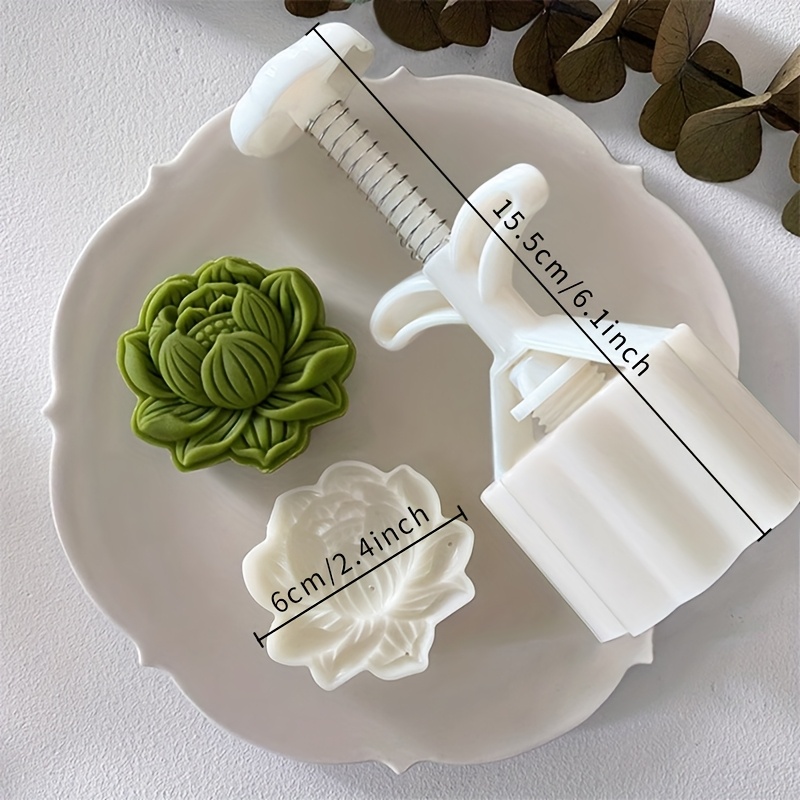 Chinese Style China-chic Style For Lotus Moon Cake Mold Household Baking Flower Bean Paste Cake Mold
