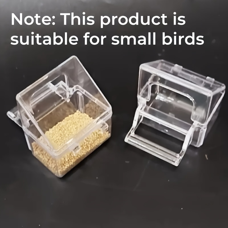 1pc Bird Cage Pet Food Box -proof Drinking Water Cup Eating Pot Parrot Cup Supplies